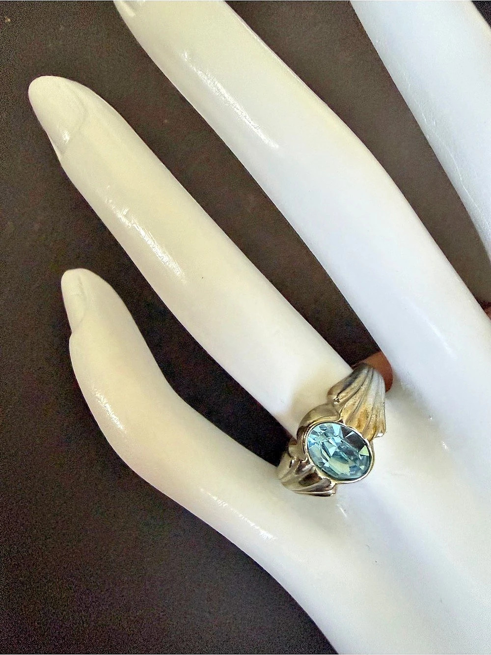 Blue Stone Ring US 7 Like New
